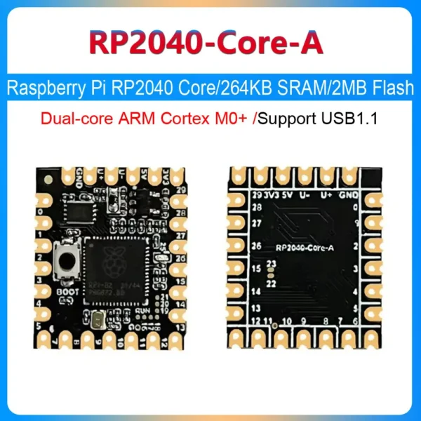 Based On Raspberry pi Official RP2040 Dual Core Processor RP2040 Core A Board,264KB SRAM 2MB Flash