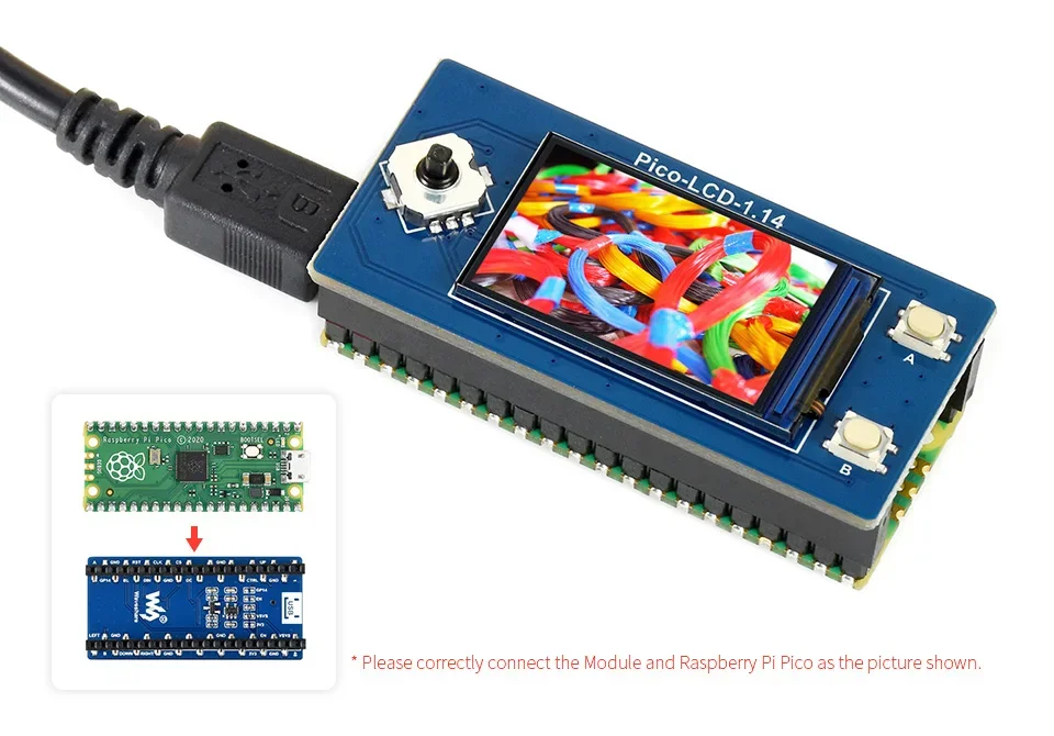 1.14 inch 240X135 IPS LCD Display Screen Module HAT for RPI Raspberry ...
