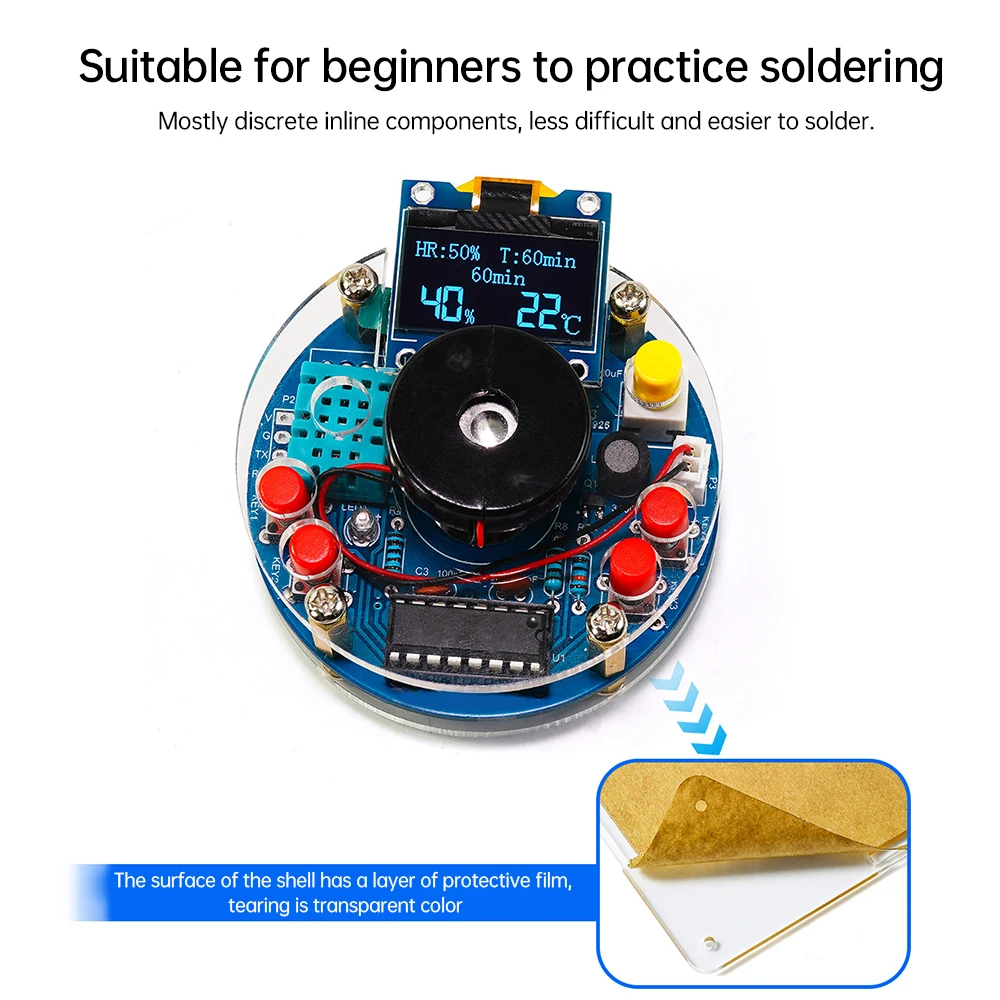 USB Humidifier Mist Electronic DIY Kit - OLED Display Temperature ...