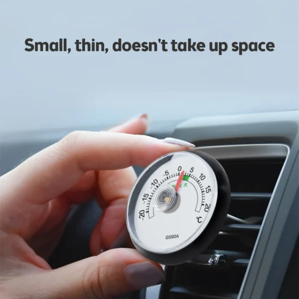 High Accuracy 50mm Dial Type Temperature Gauge Mini Car / Refrigerator Thermometer Self-adhesive Indicator Temp Thermometer