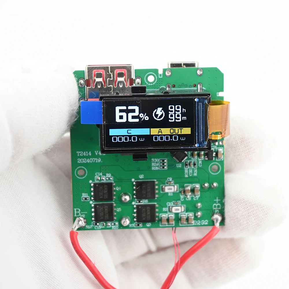 4S PD100W Fast Charging Module USB or Type-C Mobile Power Bank 18650 Charging Module DIY Mainboard Mobile Board