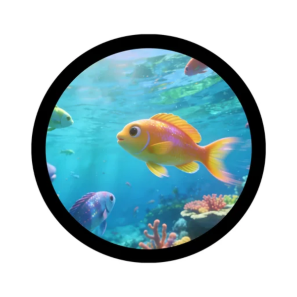 7inch HDMI Round Capacitive Touch Display for Raspberry Pi/Jetson Nano/PC, 160° Viewing Angle 1080×1080 IPS Display 1 sold