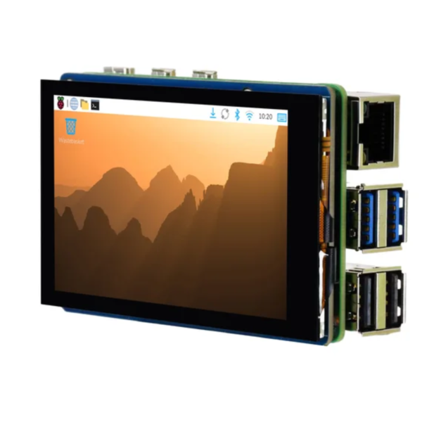 3.5inch DSI Capacitive Touch Display for Raspberry Pi 5/4B/3B+/3A+/3B, 5-Point Touch, 480×800 IPS Display Panel
