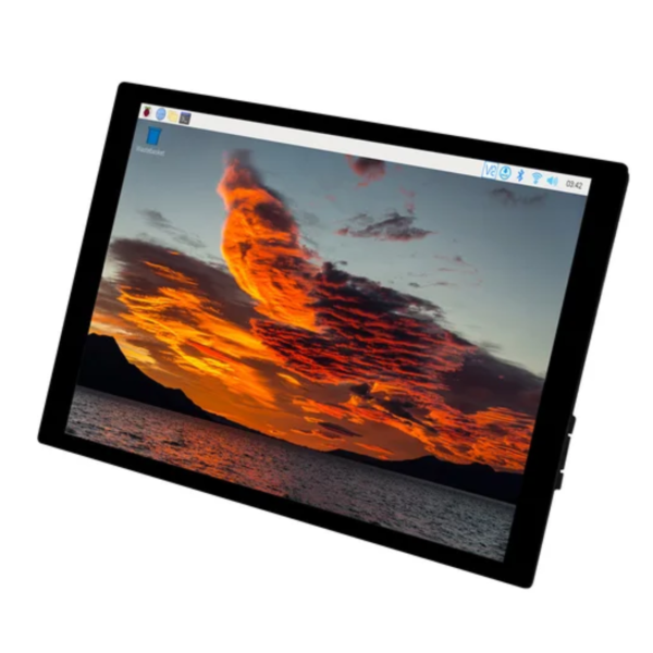 8inch DSI LCD (C) Capacitive Touch Display 10-Point, Toughened Glass, I2C Touch Port, For Raspberry Pi 5/4B/3B