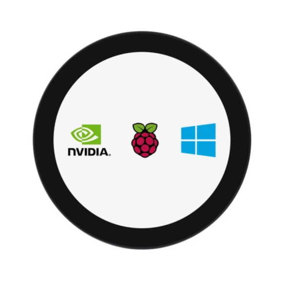 4inch HDMI Round Touch Display for Raspberry Pi/Jetson Nano/PC, High Resolution 720×720 IPS 10-Point
