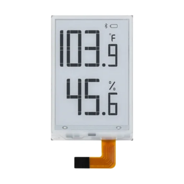 1.9inch Segment E-Paper Raw Display for Raspberry Pi/Arduino/STM32, 91 Segments, I2C Bus, Temperature and Humidity