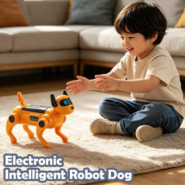 AI Robot Dog DIY Assembly Voice Science Experiment Kit Electronic Toy Dog Educational Toys for Kids Gifts