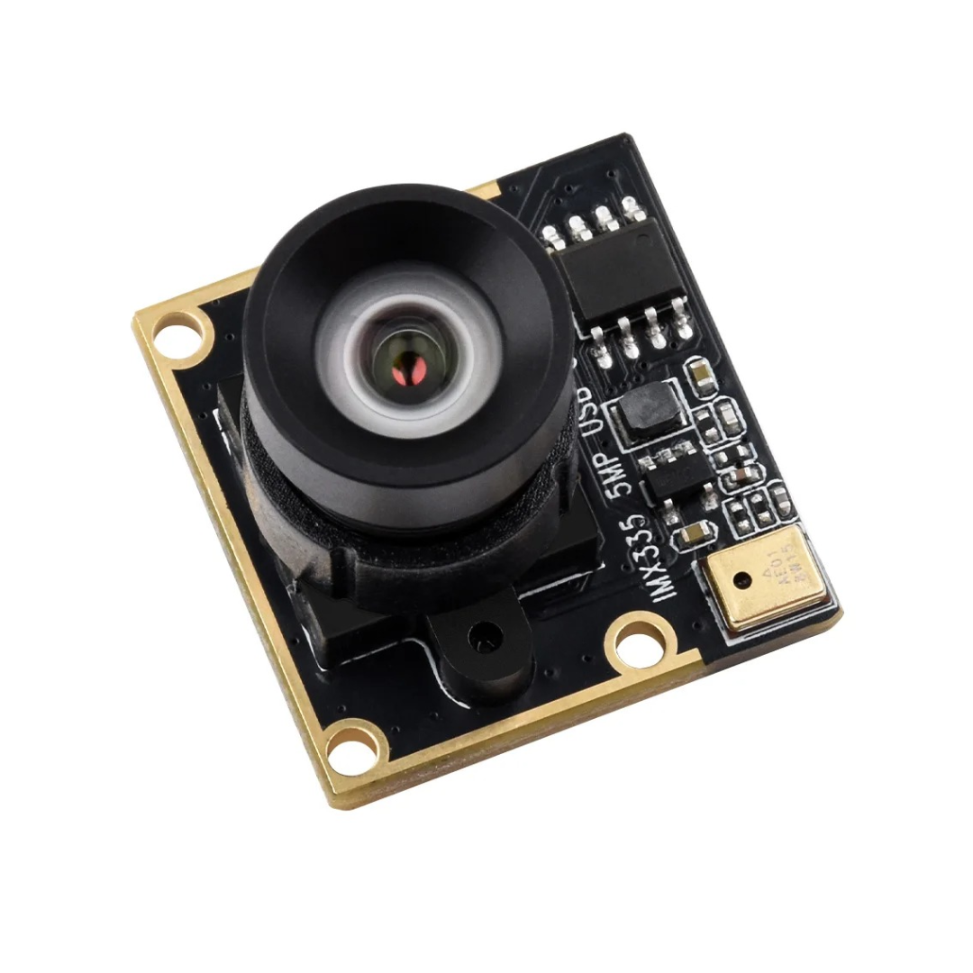 IMX335 5MP USB Camera (C) for Raspberry Pi 5, 2K Video Recording, Better Sensitivity In Low-Light, Distortion-Free-1783334818